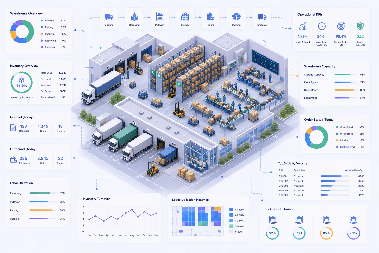 Warehouse picking and staffing operations